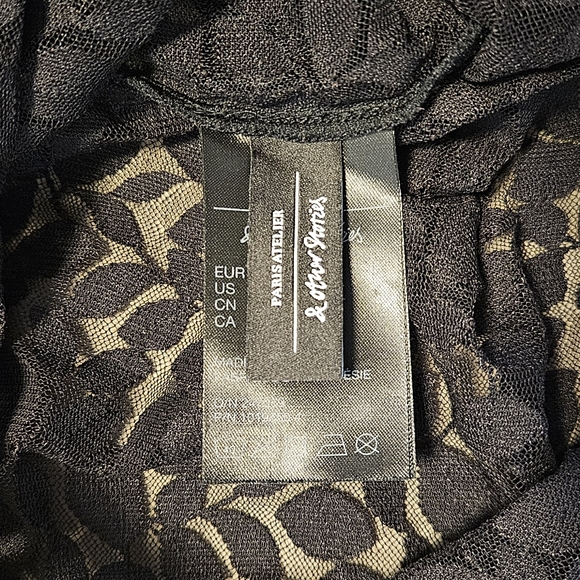 Sheer black lace bodysuit from & other stories - Picture 3 of 5